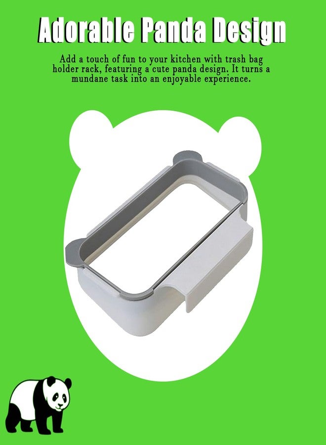 lvifloae Hanging Organizer Garbage Bag Holder, Over The Cabinet Plastic Trash Bag Holder for Kitchen, Garbage Bag Holder Rack Space Saving Use Portable Cabinet Door Trash Bag Holde Garbage Can - Image 4